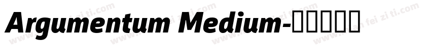 Argumentum Medium字体转换